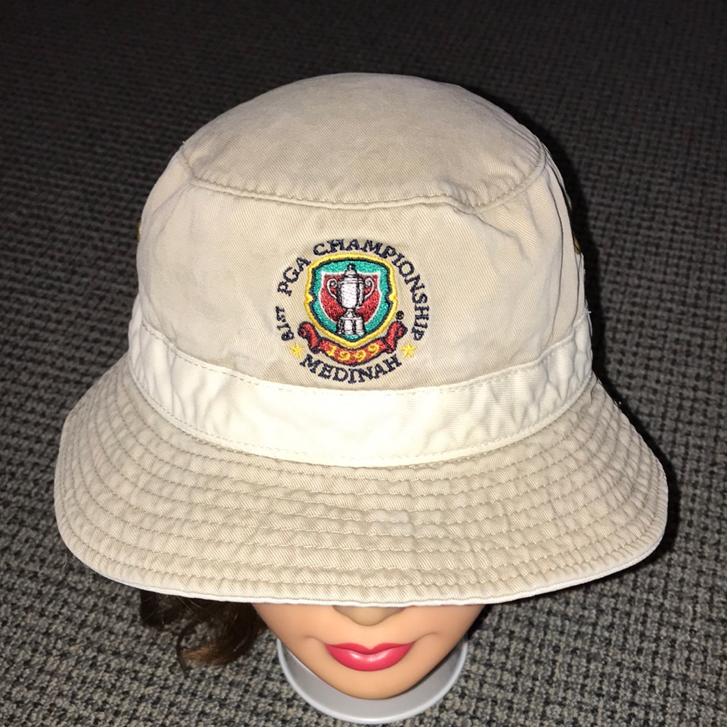 Pga Championship 1999 Medinah Beige Bucket Hat